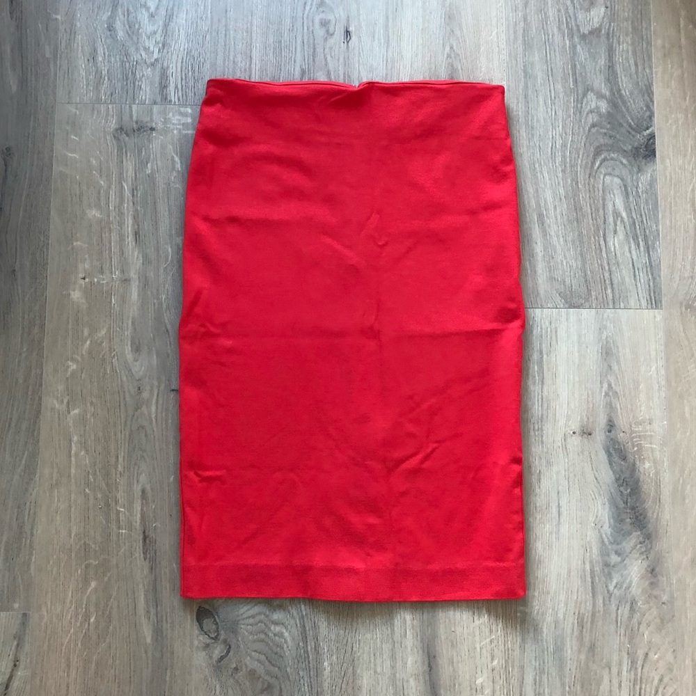 Blood Orange Pencil Skirt